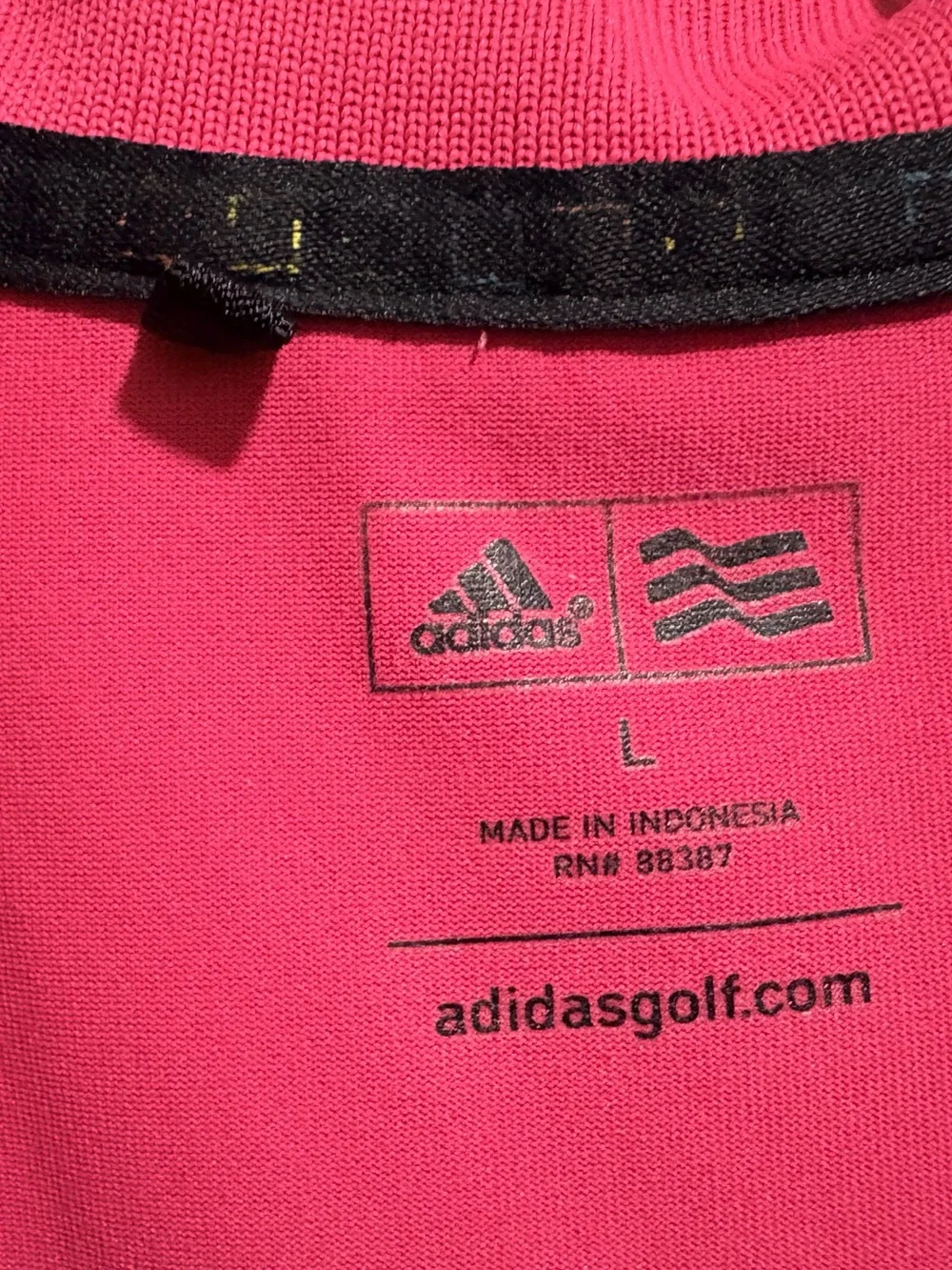 Adidas Golf Polo Shirt- Bright Pink - Men’s Large